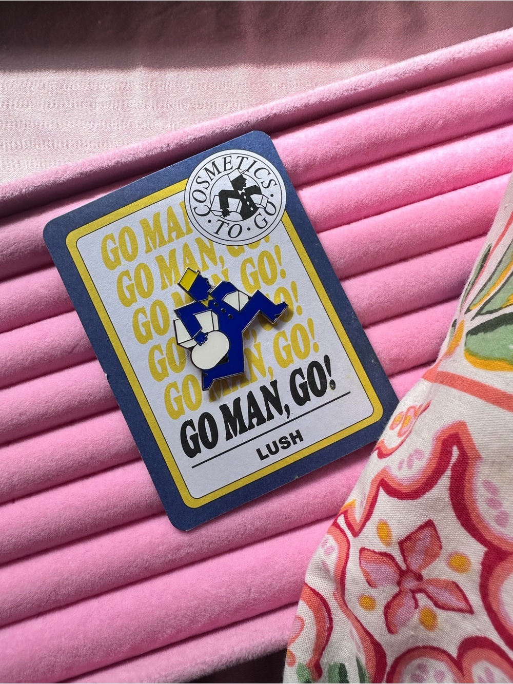 Lush • Go Man Go! Delivery Man Enamel Pin